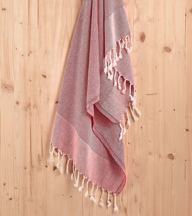 Mijölnir Toalla de playa Fouta Retro - Rojo (60 x 110)